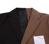 オウェンド(A-WENDE) 90s over Suit jacket / black & brown