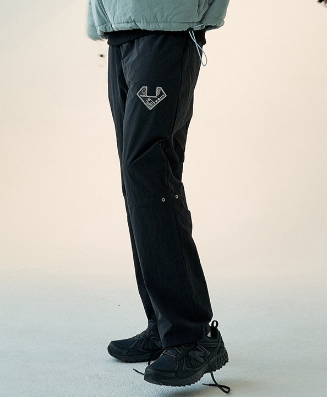 OVERR(オベルー)19FW RUBBER PATCH BLACK SLIM PANTS