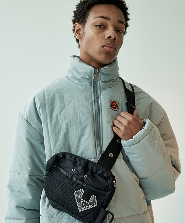 オベルー(OVERR) 19FW BLACK CHEST BAG