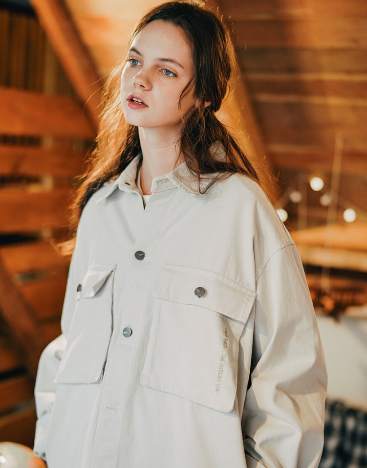 ダブルユーブイプロジェクト(WV PROJECT)EVELYN SHIRT JACKET BEIGE MJLS7308