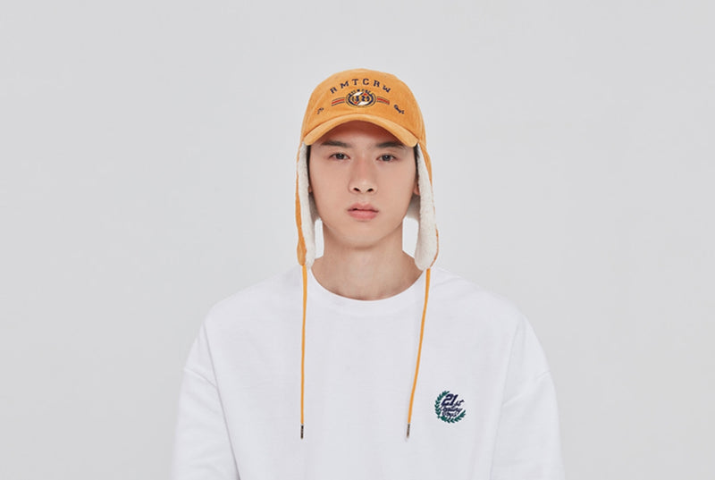 ロマンティッククラウン(ROMANTIC CROWN) CORDUROY TROOPER HAT_YELLOW