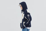 ロマンティッククラウン(ROMANTIC CROWN) HEAVY LAYOUT FLEECE JUMPER_NAVY