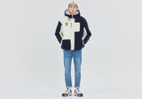 ロマンティッククラウン(ROMANTIC CROWN) HEAVY LAYOUT FLEECE JUMPER_NAVY