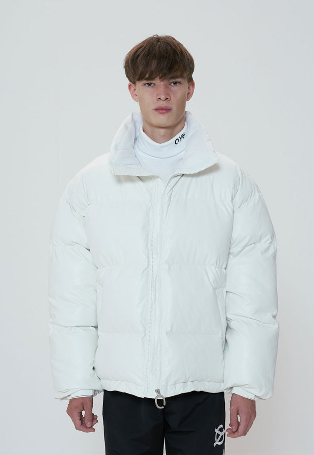 オーワイ(OY)  TRIPLE LOGO LEATHER PADDING - WHITE