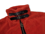 オーワイ(OY)  LOGO FUR JACKET - RED