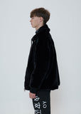 オーワイ(OY)  LOGO FUR JACKET - BLACK