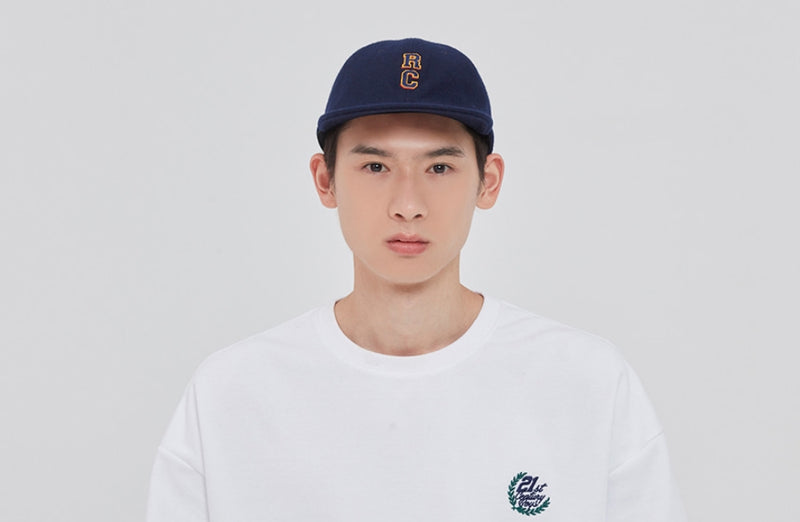 ロマンティッククラウン(ROMANTIC CROWN) RC LOGO WOOL BALL CAP_NAVY