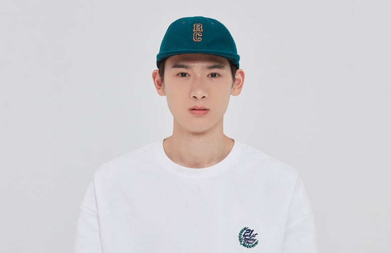 ロマンティッククラウン(ROMANTIC CROWN) RC LOGO WOOL BALL CAP_GREEN