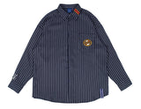 ロマンティッククラウン(ROMANTIC CROWN) 21C BOYS STRIPED SHIRT_NAVY