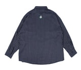 ロマンティッククラウン(ROMANTIC CROWN) 21C BOYS STRIPED SHIRT_NAVY