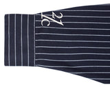 ロマンティッククラウン(ROMANTIC CROWN) 21C BOYS STRIPED SHIRT_NAVY