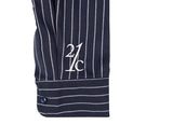 ロマンティッククラウン(ROMANTIC CROWN) 21C BOYS STRIPED SHIRT_NAVY