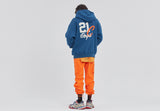 ロマンティッククラウン(ROMANTIC CROWN) 21C BOYS BIG LOGO HOOD_BLUE