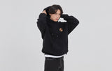 ロマンティッククラウン(ROMANTIC CROWN) 21C BOYS BIG LOGO HOOD_BLACK