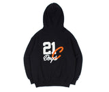 ロマンティッククラウン(ROMANTIC CROWN) 21C BOYS BIG LOGO HOOD_BLACK