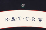 ロマンティッククラウン(ROMANTIC CROWN) CROSS LINE PIPING HOOD_NAVY