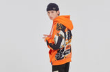 ロマンティッククラウン(ROMANTIC CROWN) 21C BOYS JACQUARD HOOD_ORANGE