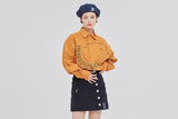 ロマンティッククラウン(ROMANTIC CROWN)  CORDUROY WIDE SHIRT_YELLOW