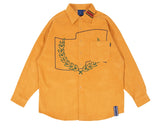 ロマンティッククラウン(ROMANTIC CROWN)  CORDUROY WIDE SHIRT_YELLOW