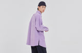 ロマンティッククラウン(ROMANTIC CROWN)  CORDUROY WIDE SHIRT_PURPLE