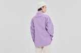 ロマンティッククラウン(ROMANTIC CROWN)  CORDUROY WIDE SHIRT_PURPLE