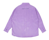 ロマンティッククラウン(ROMANTIC CROWN)  CORDUROY WIDE SHIRT_PURPLE