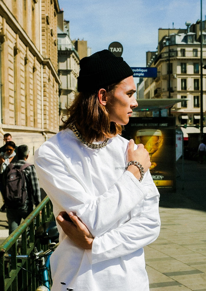 シディスコンマ(SHETHISCOMMA) CUTTING SLEEVE T