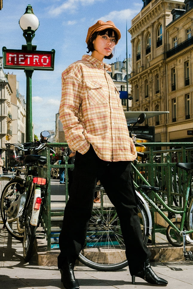 シディスコンマ(SHETHISCOMMA) WARM HEAVY CHECK SH