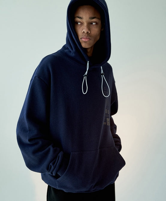 オベルー(OVERR) 19FW NAVY STOPPER HOODIE