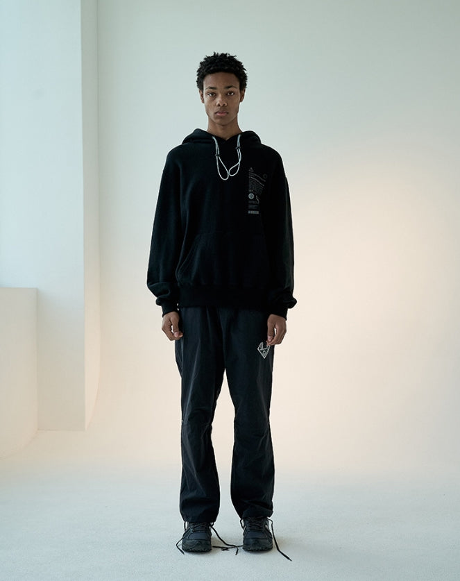 オベルー(OVERR) 19FW BLACK STOPPER HOODIE