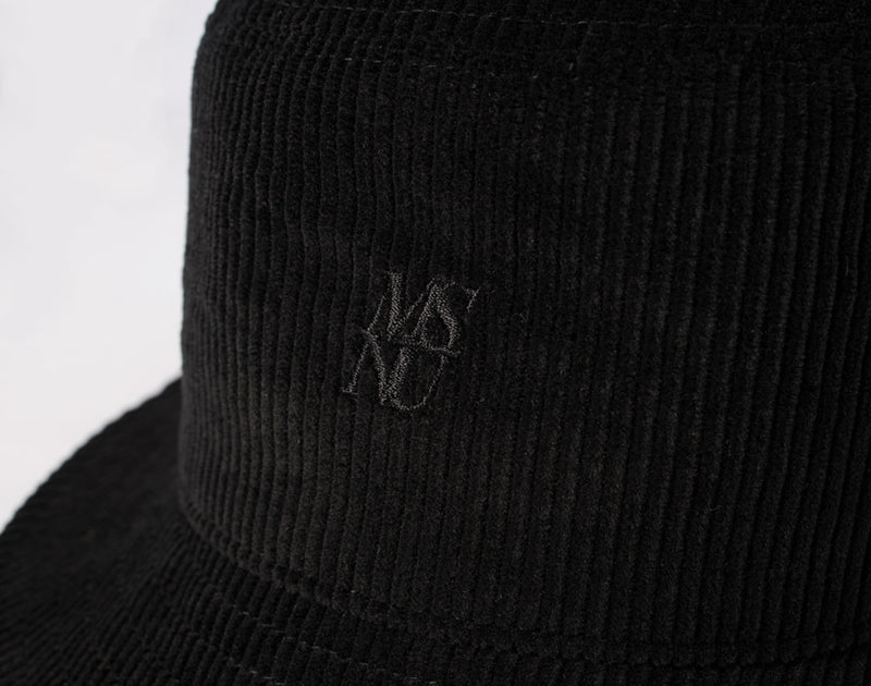 マスノウン(MASSNOUN) MSNU CORDUROY BUCKET HAT MFNAC001-BK