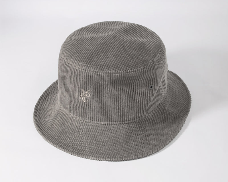 マスノウン(MASSNOUN) MSNU CORDUROY BUCKET HAT MFNAC001-GY