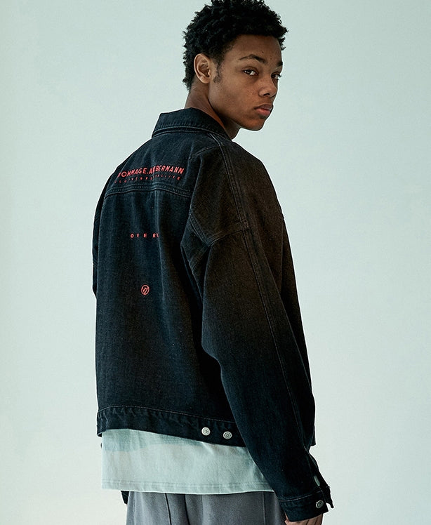 オベルー(OVERR) 19FW BLACK WASHED DENIM JACKET