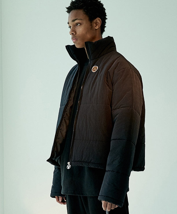 オベルー(OVERR)  19FW RUBBER PATCH BLACK SHORT PADDING