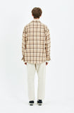 セイントペイン(SAINTPAIN) SP WIDE CHECK SHIRTS-BEIGE