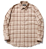 セイントペイン(SAINTPAIN) SP WIDE CHECK SHIRTS-BEIGE