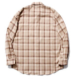 セイントペイン(SAINTPAIN) SP WIDE CHECK SHIRTS-BEIGE