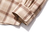 セイントペイン(SAINTPAIN) SP WIDE CHECK SHIRTS-BEIGE