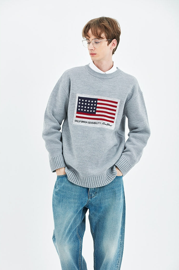 セイントペイン(SAINTPAIN) SP AMERICAN SINGLE KNIT-GRAY