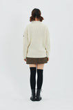 セイントペイン(SAINTPAIN) SP MOCK NECK KNIT-BEIGE