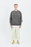 セイントペイン(SAINTPAIN) SP PAISLEY PIGMENT CREWNECK-GRAY