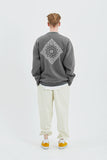 セイントペイン(SAINTPAIN) SP PAISLEY PIGMENT CREWNECK-GRAY