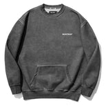 セイントペイン(SAINTPAIN) SP PAISLEY PIGMENT CREWNECK-CHARCOAL