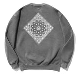 セイントペイン(SAINTPAIN) SP PAISLEY PIGMENT CREWNECK-GRAY