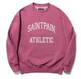 セイントペイン(SAINTPAIN) SP ATHLETIC PIGMENT CREWNECK-WINE