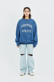 セイントペイン(SAINTPAIN) SP ATHLETIC PIGMENT CREWNECK-BLUE