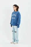 セイントペイン(SAINTPAIN) SP ATHLETIC PIGMENT CREWNECK-BLUE