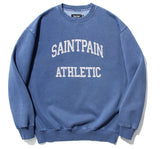 セイントペイン(SAINTPAIN) SP ATHLETIC PIGMENT CREWNECK-BLUE