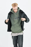 セイントペイン(SAINTPAIN)  SP SAINT LOGO PIGMENT HOOD-KHAKI