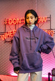 セイントペイン(SAINTPAIN) SP SAINT LOGO PIGMENT HOOD-PURPLE